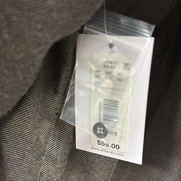 Westbound Walnut Brown Button Up Long Sleeve Rayon Blend Shirt Womens XL - Picture 8 of 11